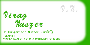 virag nuszer business card